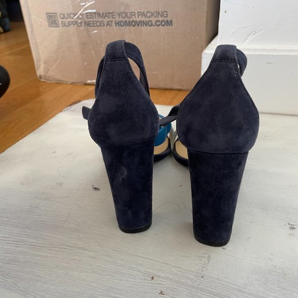 Alexandre Birman Lolita Suede Bow Sandals Ankle Wrap Open Round Toe Line - Picture 7 of 7